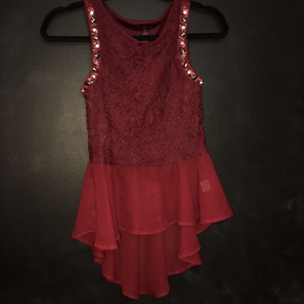 Maroon shirt